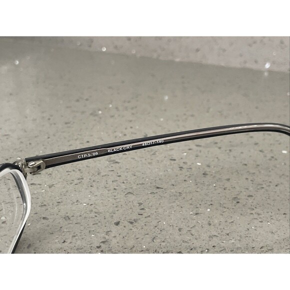 Legacy CTP 5009 BK/CR 48-17-140 Black Crystal Full Rim Eyeglasses Frames ONLY - Picture 4 of 10